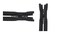 #3 Nylon Coil Lightweight YKK Jacket 2-Way Separating Zipper - Choose Your Length - Color: Black - Made in The United States (1 Zipper Per Pack) (24" Inches)